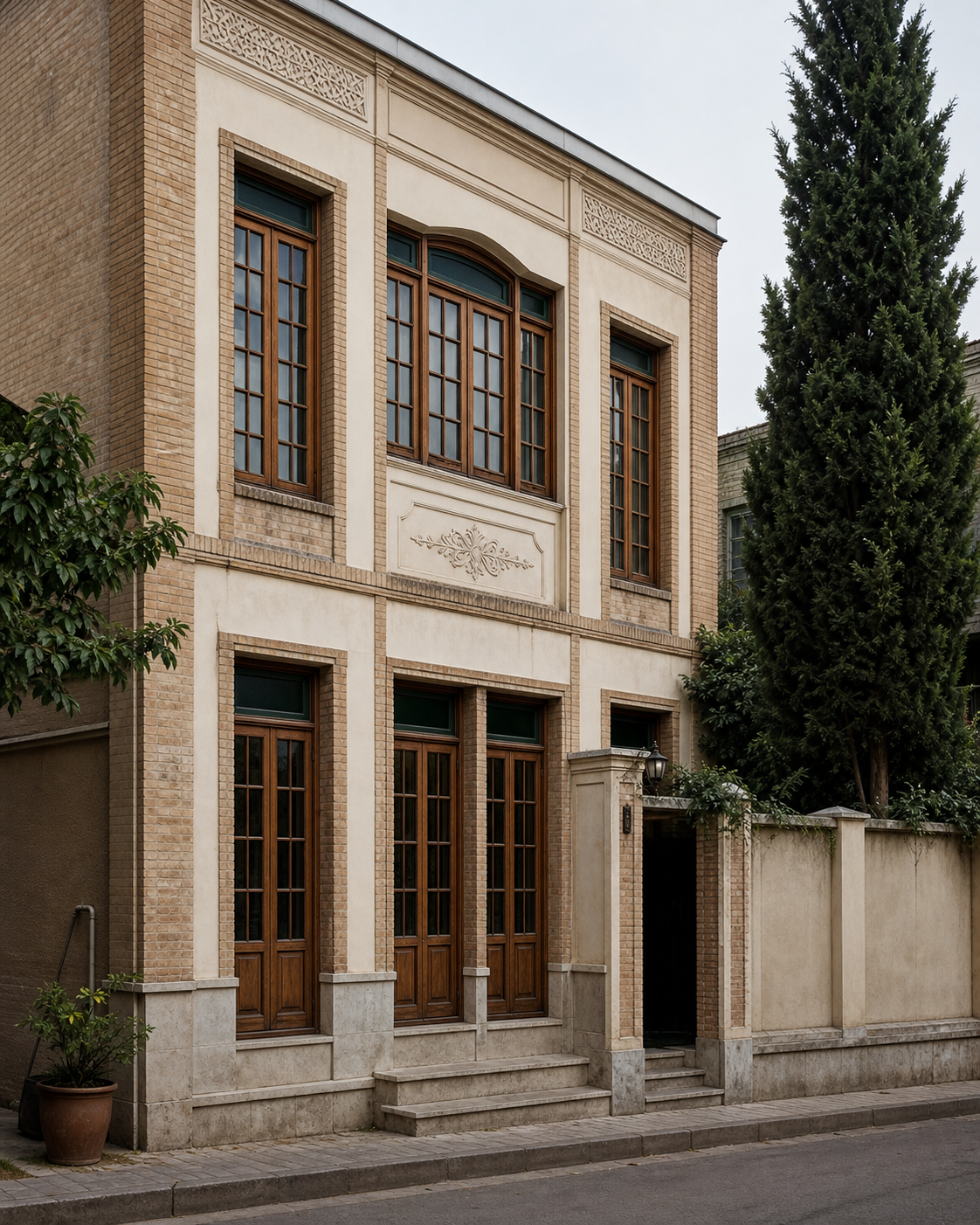 نمای بیرونی یا معماری تاریخی بنا